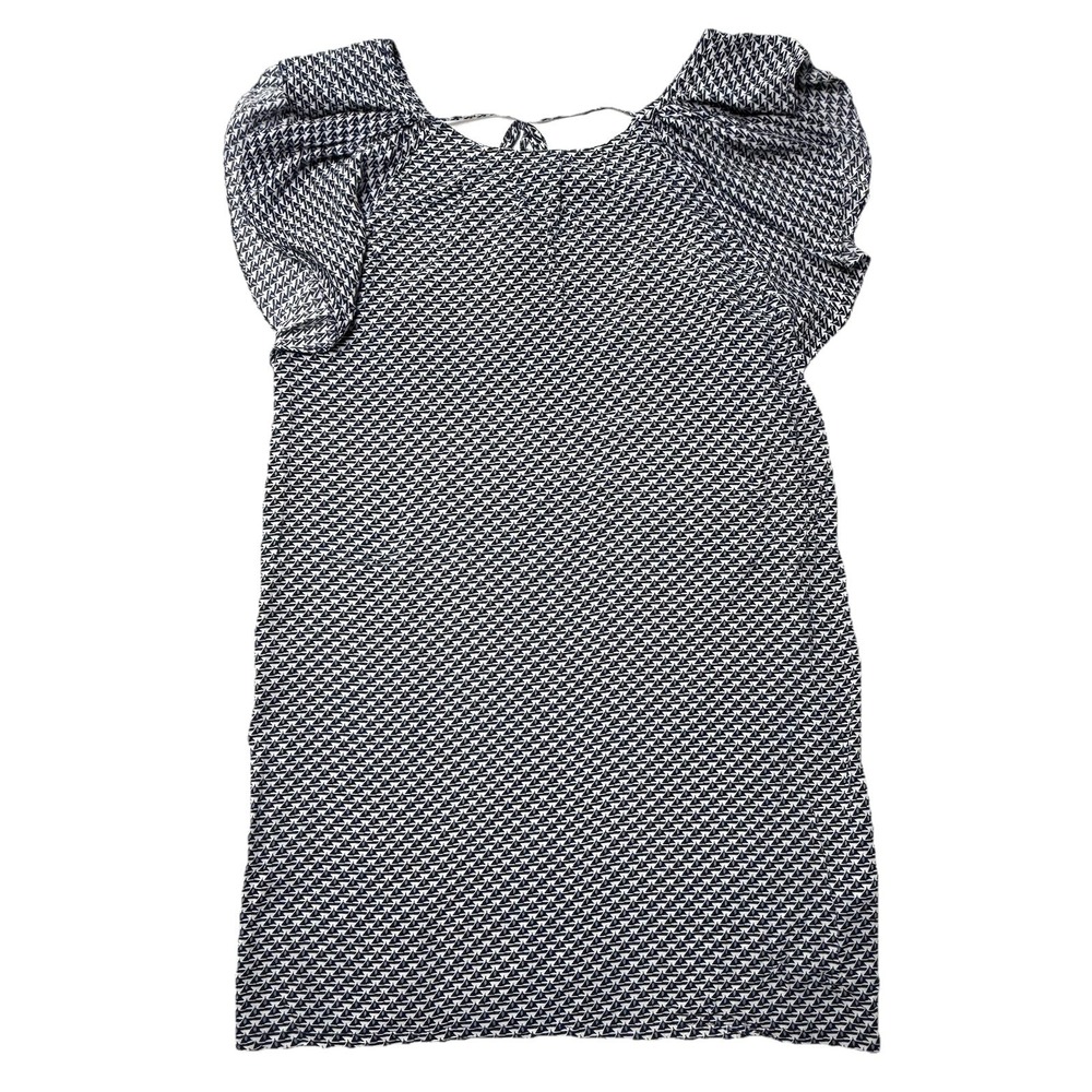 MOLLY BRACKEN Dress Size M Sailboats Print Nautical Shift Blue‎ White Summer